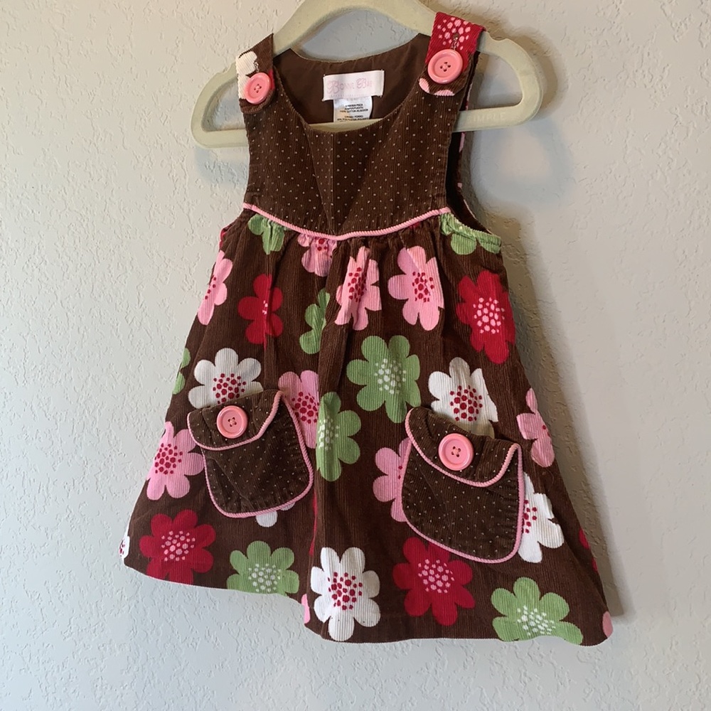 Bonnie Baby corduroy floral dress - Picture 2 of 5